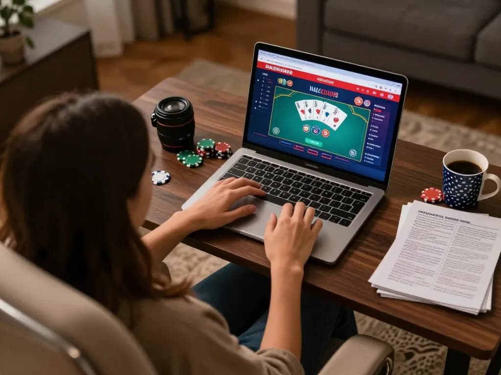 Orang yang menyusun strategi dalam permainan poker di platform HALOCUAN98, meningkatkan keterampilan di rumah, johnbozier ditampilkan.