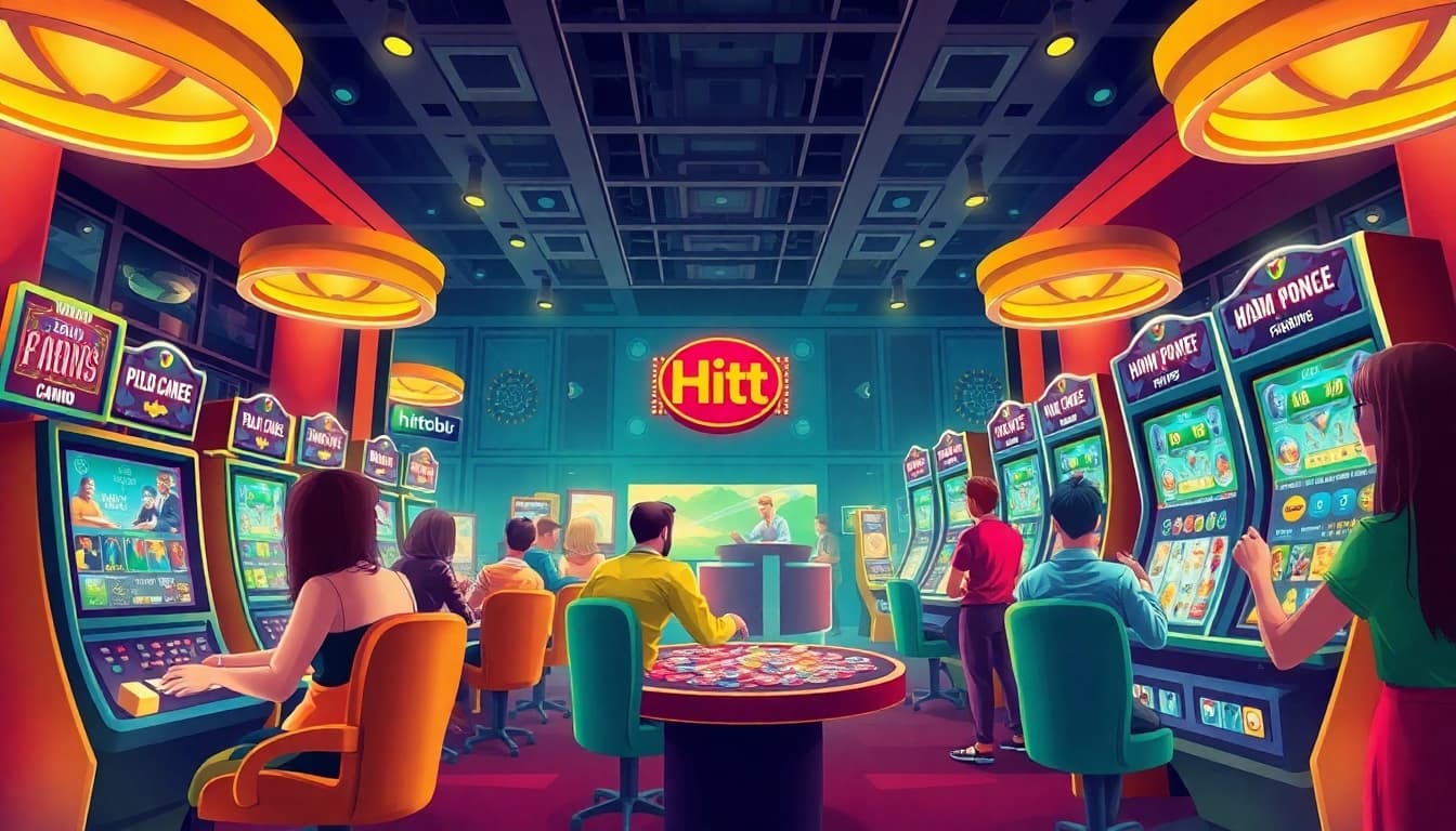 Exciting gaming scene at hitclub featuring vibrant card games and immersive digital experiences.