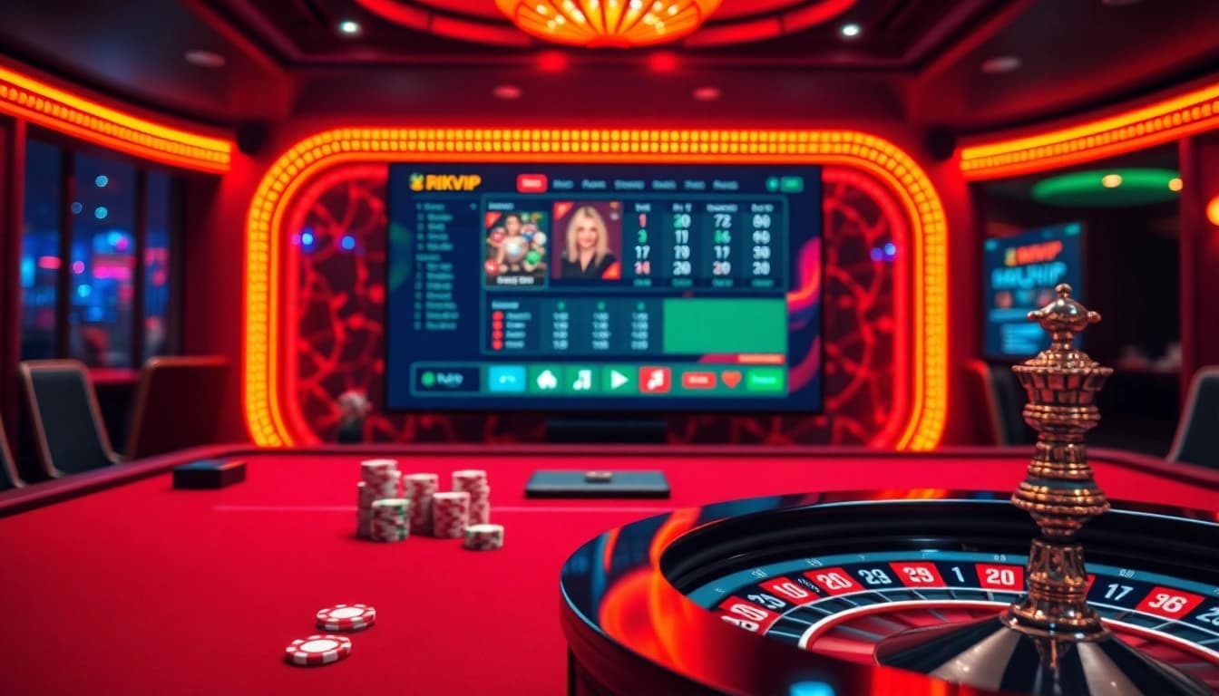 Experience the thrill of gambling at Rikvip with vibrant casino tables and action-packed gameplay.