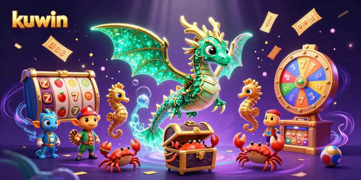 Kuwin offers thrilling experiences with vibrant slot reels and engaging game elements under a magical sea.