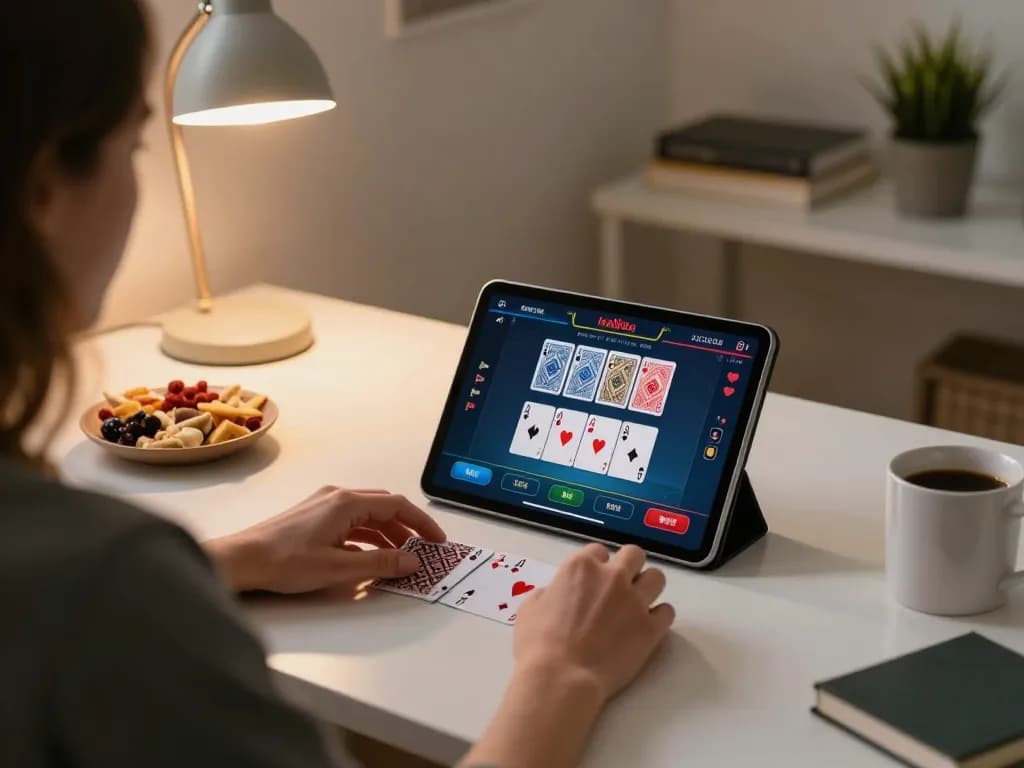 Engaging in strategic online poker gaming at kp88 on a cozy home setup