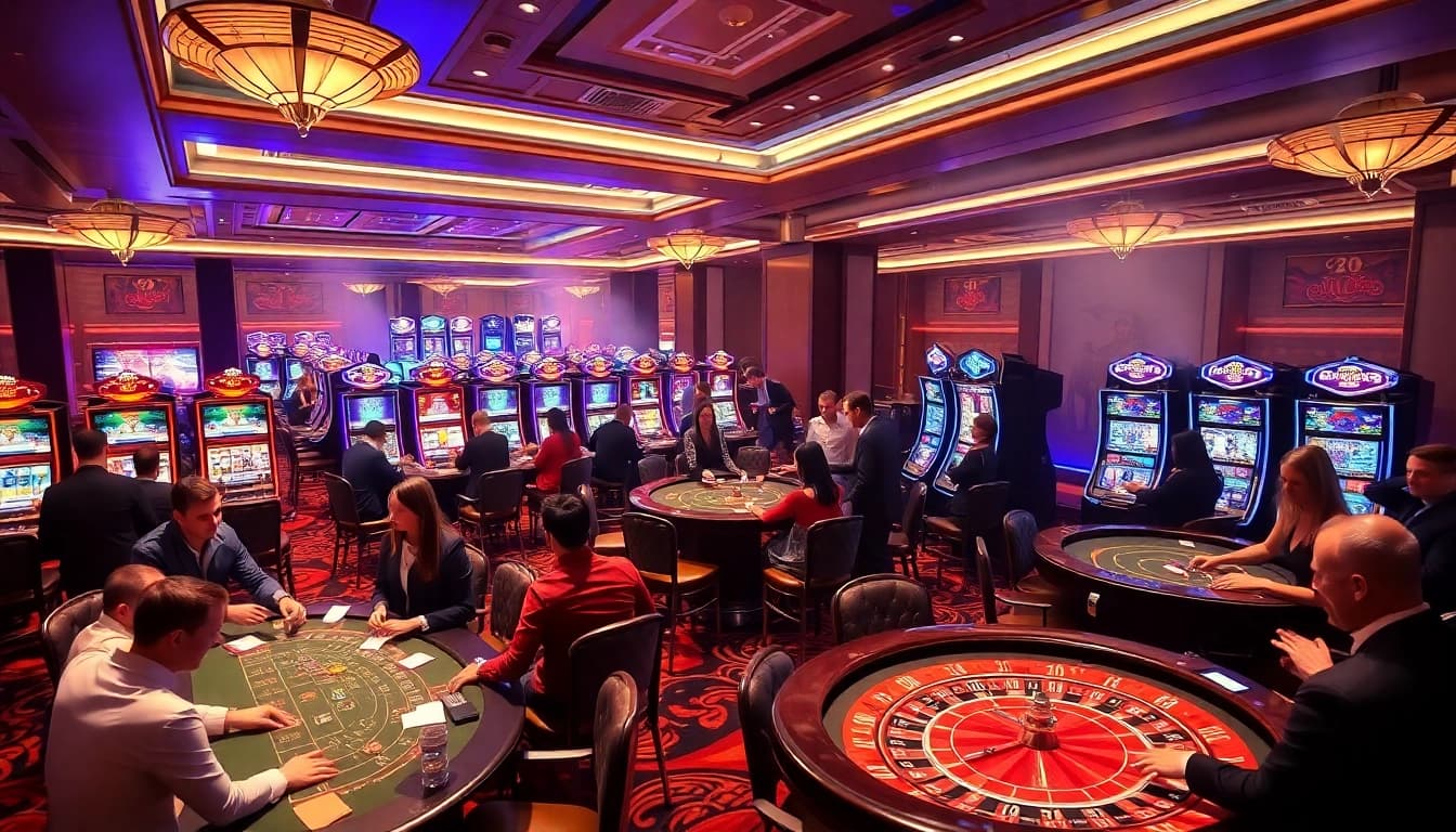 Experience the excitement of gambling at https://luckywin.fan/ with vibrant casino tables and exhilarating games.