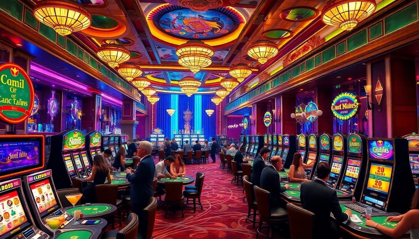 Experience the best online casino atmosphere with vibrant gaming and a luxurious feel.