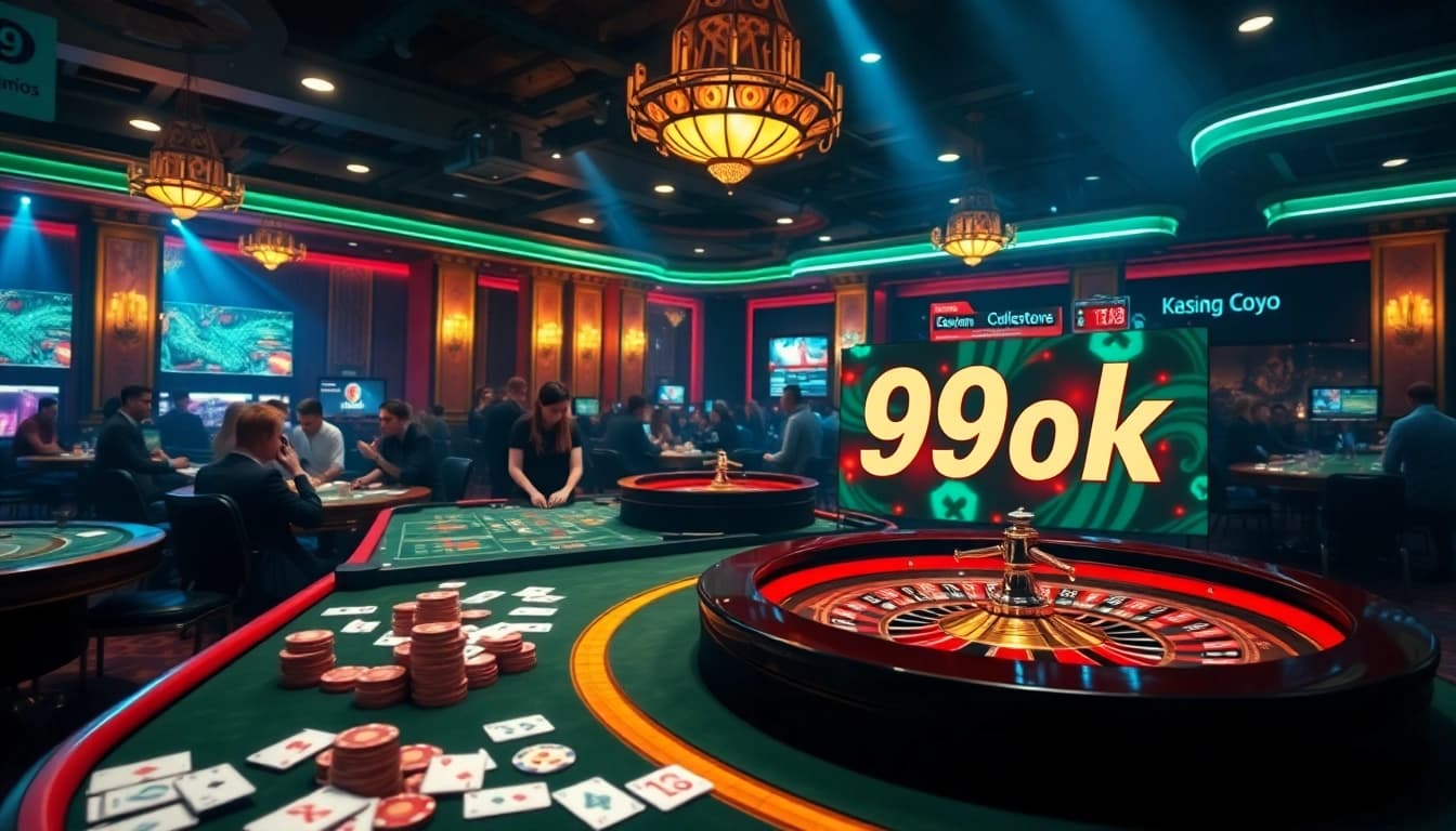 Exciting gaming environment featuring "99ok đăng ký" with players enjoying casino games and vibrant table visuals.