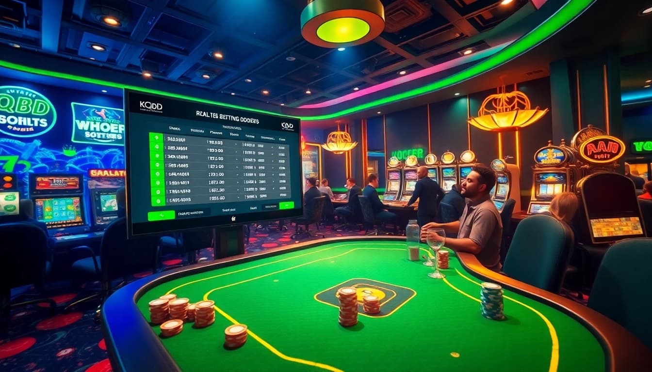 Engage with kqbd for real-time sports betting while enjoying a luxurious casino environment.