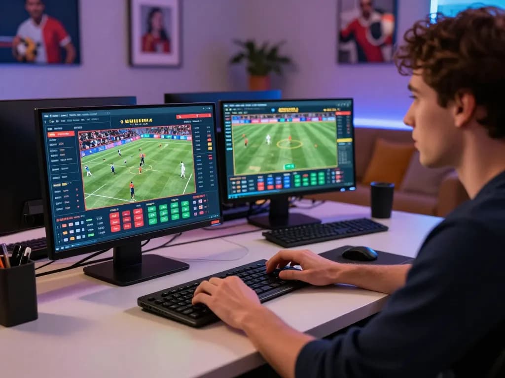 Engaging in strategic online sports betting at JUN88, user explores live odds and match stats.