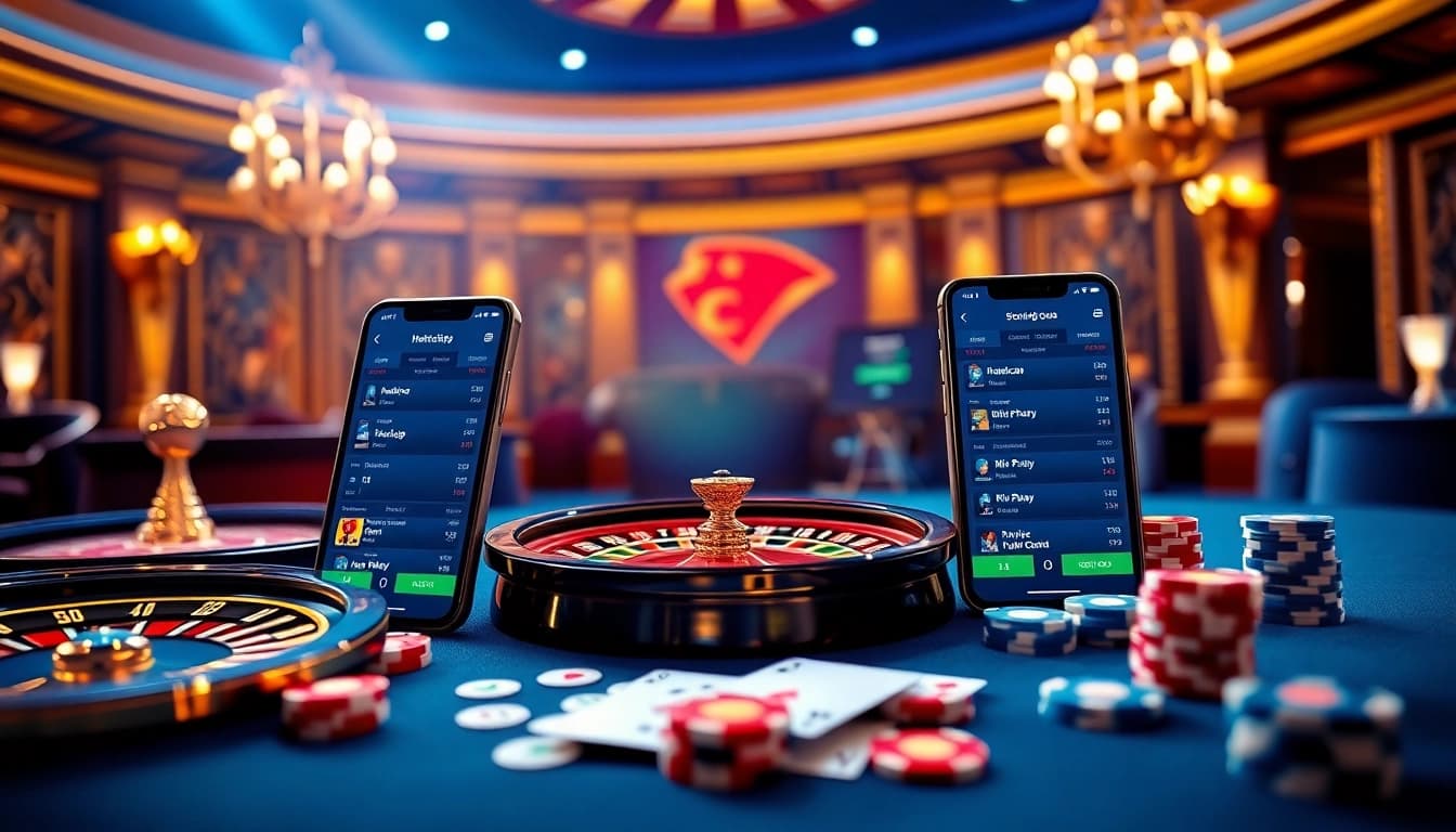 Exciting scene of sports betting for Judi Bola Piala Dunia on a luxurious online platform.