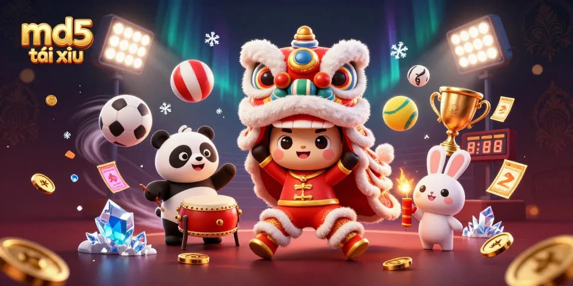 Experience the excitement of md5 tài xỉu with dynamic characters and gaming elements!