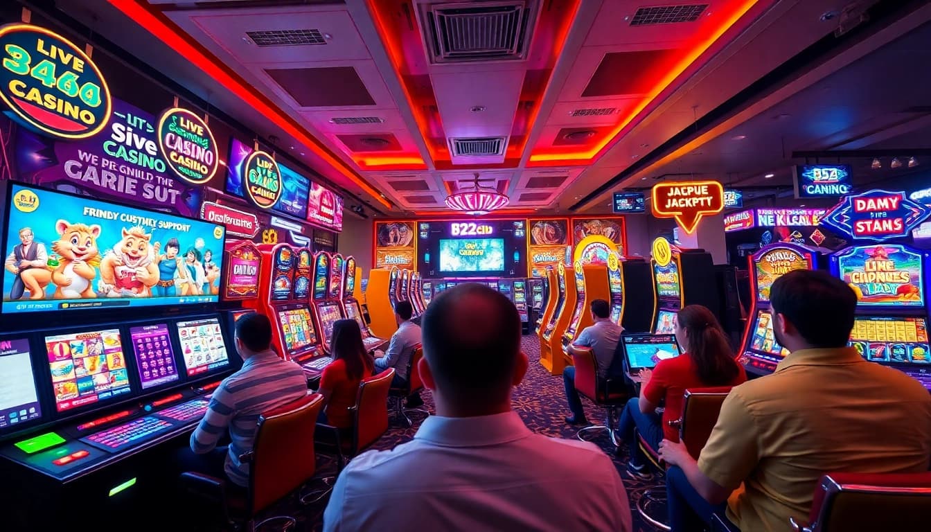 Explore a vibrant online gaming experience at https://b52clubn.com/ showcasing live casinos, exciting slots, and player engagement.