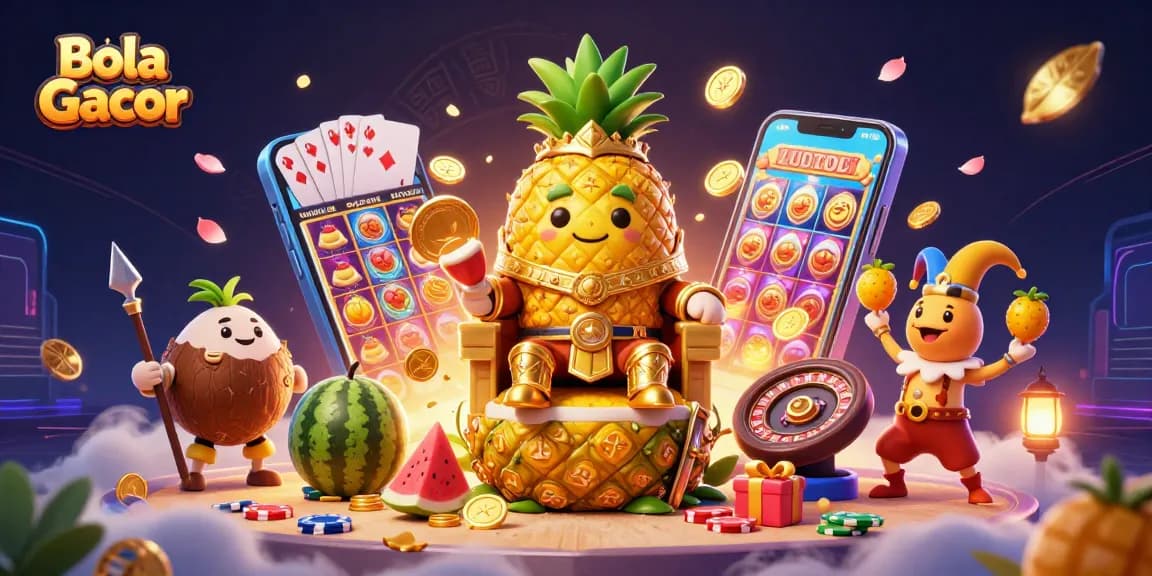 Bola Gacor enhances your gaming experience with vibrant visuals and dynamic interactions in this detailed casino scene.