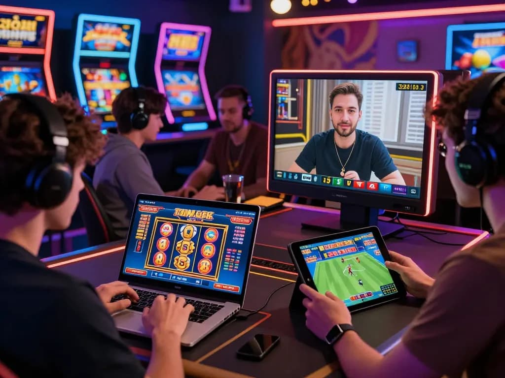 Engaging online gaming scene showcasing players exploring HM88 com betting options with vibrant graphics.