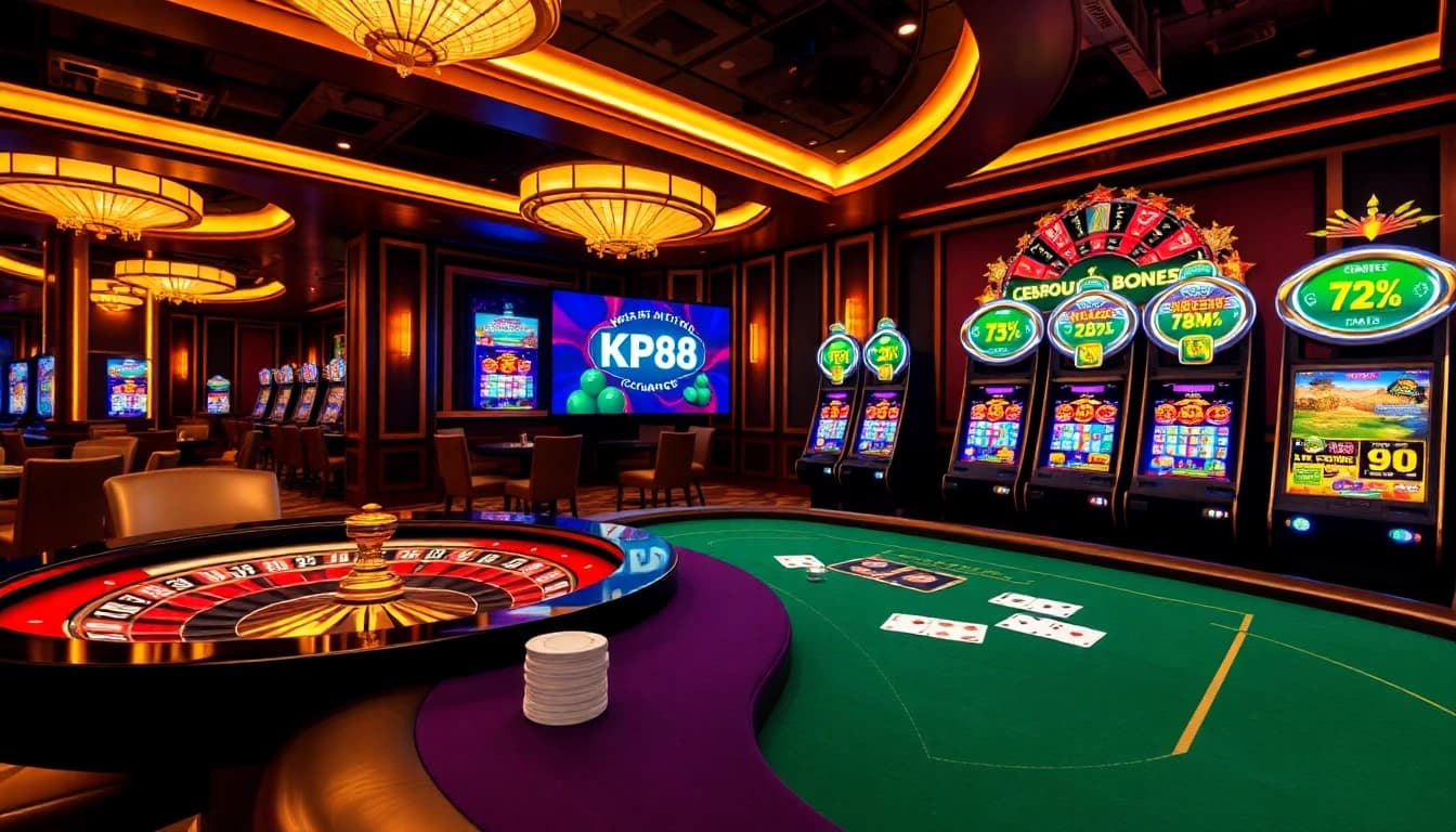 Experience the thrill of online gambling at KP88 with vibrant tables and exciting gameplay.