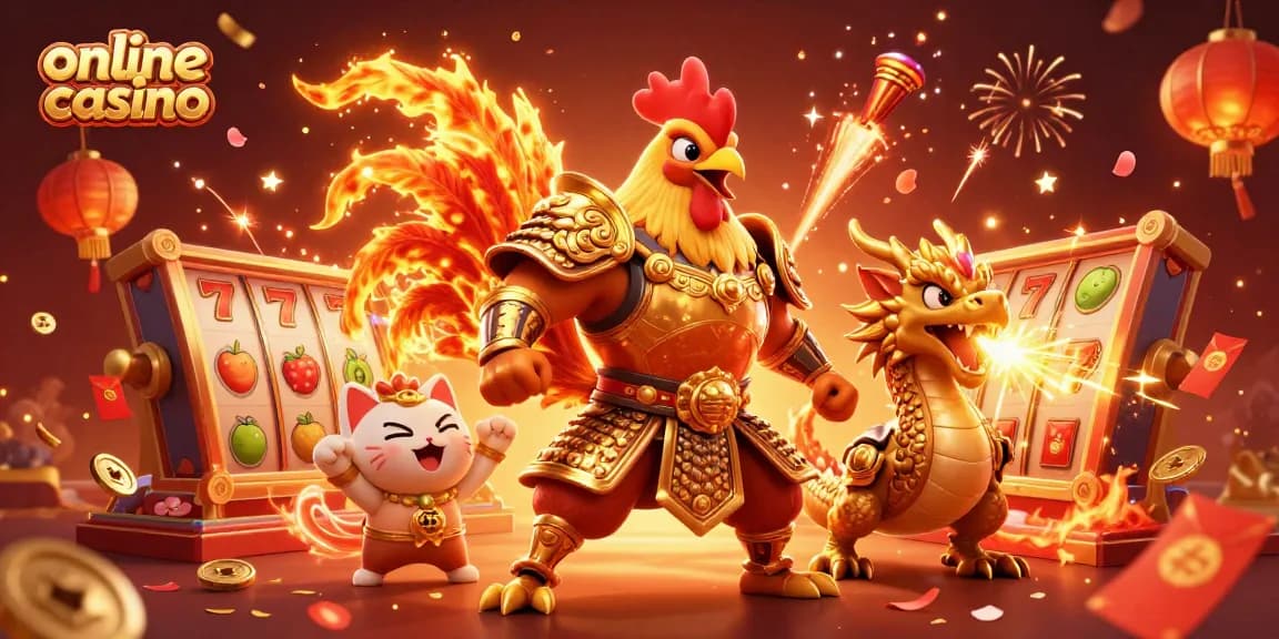 Engage in thrilling online casino gameplay with vibrant characters and winning symbols