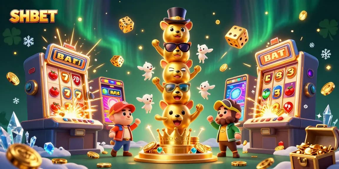 Experience thrilling gameplay at SHBET with vibrant 3D casino elements and jackpot excitement.