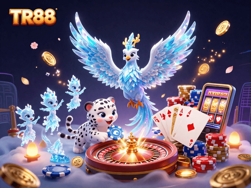 Experience thrilling gameplay at TR88 with vibrant casino elements and enchanting scenes.