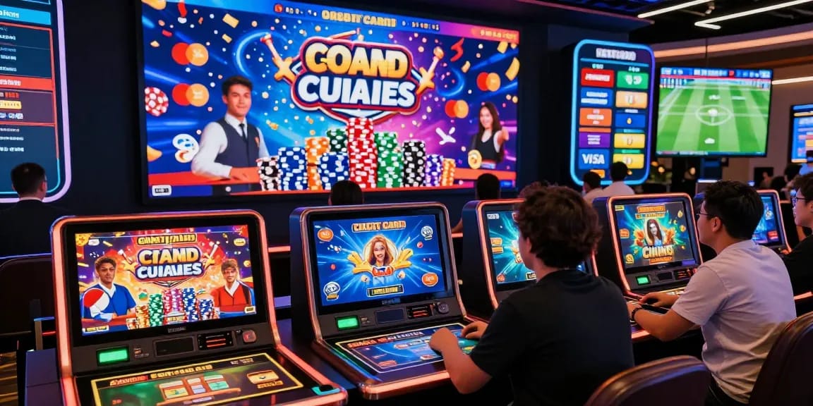 Engaged players exploring credit card casinos at https://ecpc.org.uk with colorful graphics and user-friendly interface.