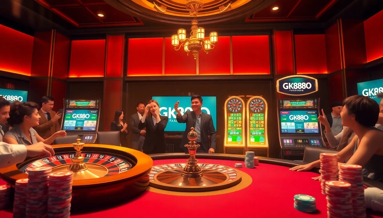 Experience the thrill of online gambling with https://gk88live.it.com/ showcasing vibrant casino gaming elements.