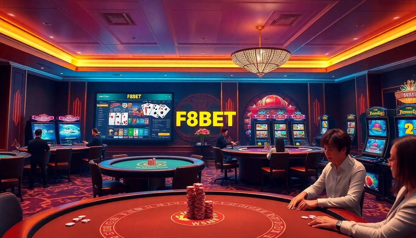 Experience the excitement of F8BET with vibrant games and dynamic betting tables.