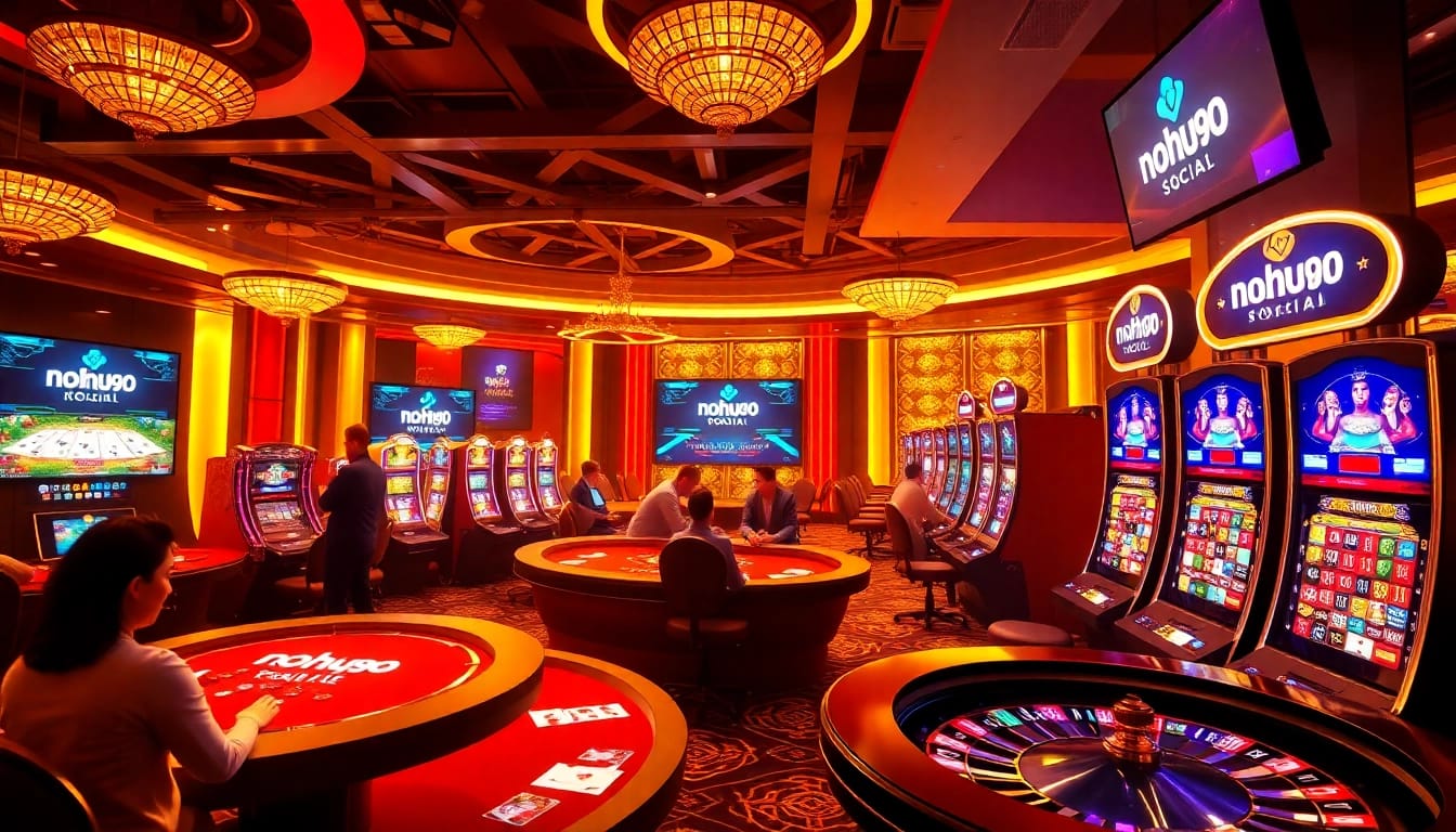 Experience the excitement of online gaming at nohu90.social with vibrant casino visuals.