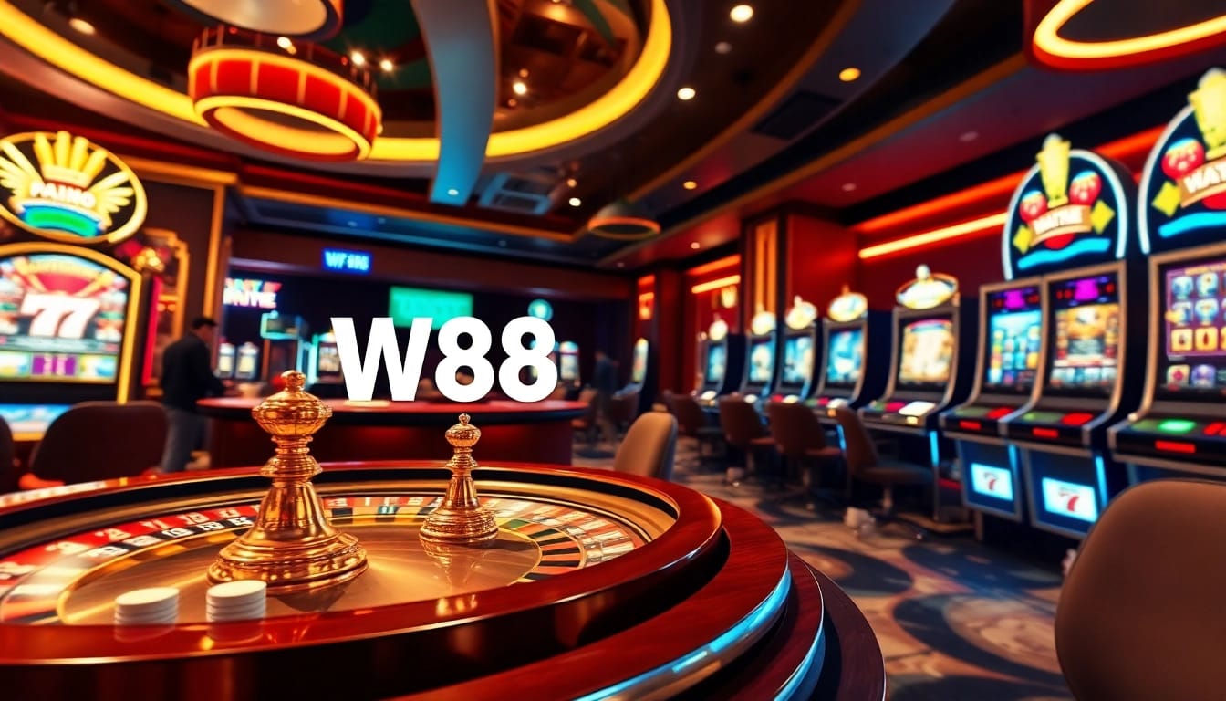 Experience the thrill of online gambling with the W88 link mới nhất showcasing casino excitement and winning opportunities.