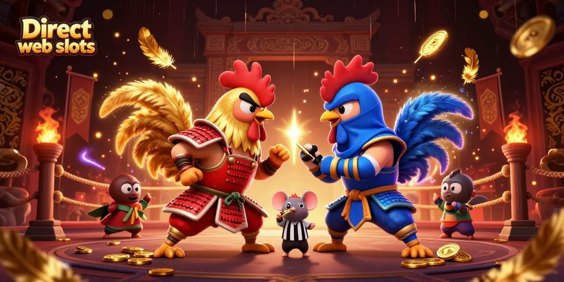 Engage with Direct web slots gaming dynamics featuring roosters and golden symbols!