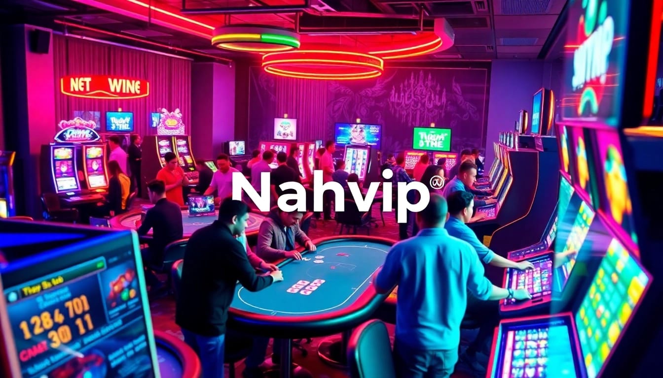 Nhatvip online gaming platform showcasing diverse players enjoying various gambling activities.