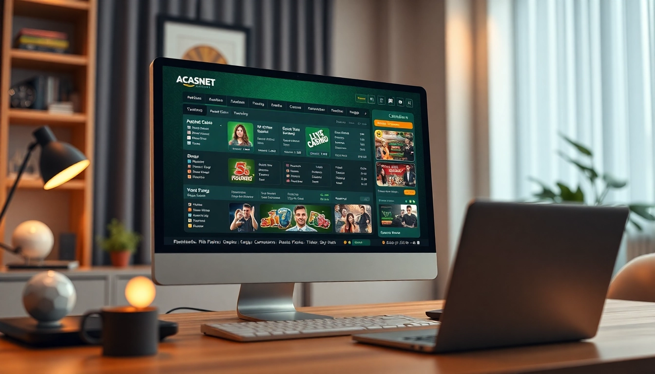 Online gambling platform showcasing nhacaiuytin features and betting options in a modern home office.