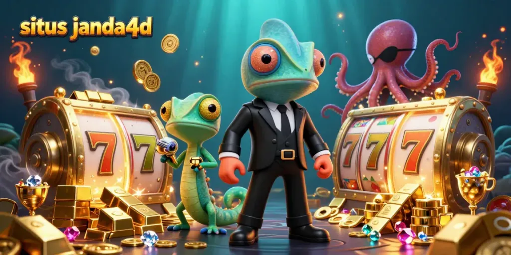 Gajian jackpot di situs janda4d dengan chameleon, gecko, dan gurita beraksi.