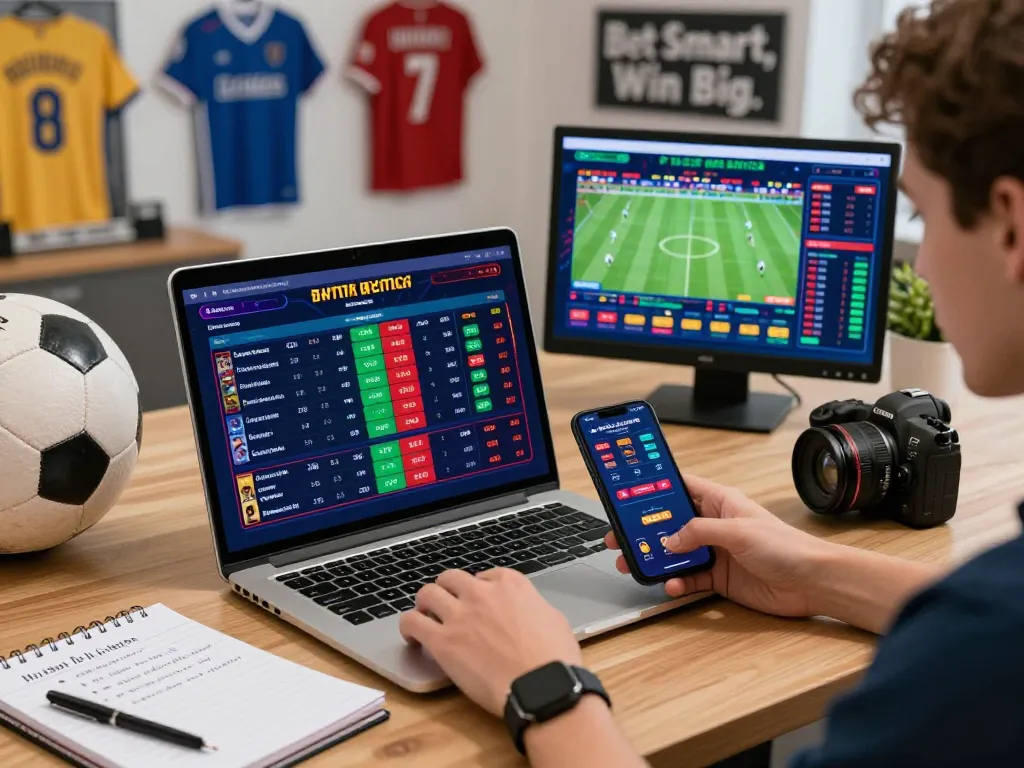 Engaging online gambling scene showcasing kèo nhà cái with live updates and betting odds.