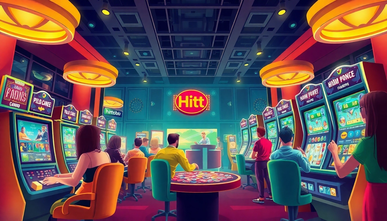 Exciting gaming scene at hitclub featuring vibrant card games and immersive digital experiences.