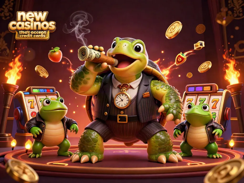 Experience the excitement of new casinos that accept credit cards with vibrant casino characters and rich game elements in action.