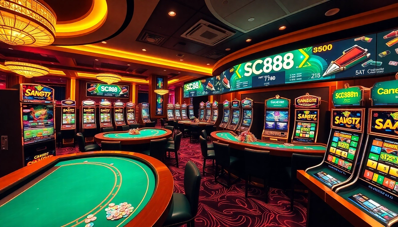Experience SC88's exciting online gambling environment with vibrant tables and vibrant slots.