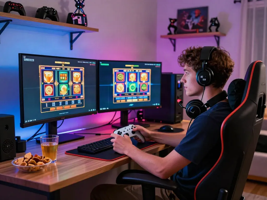 Exciting akunjp online gaming scene with vibrant visuals and ambient lighting.