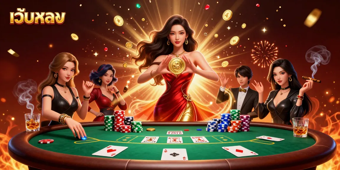 สัมผัสประสบการณ์ความตื่นเต้นของ เว็บตรง คาสิโนกับหญิงสาวชาวเอเชียที่สื่อถึงชัยชนะในภาพประกอบ 3 มิติที่มีเสน่ห์