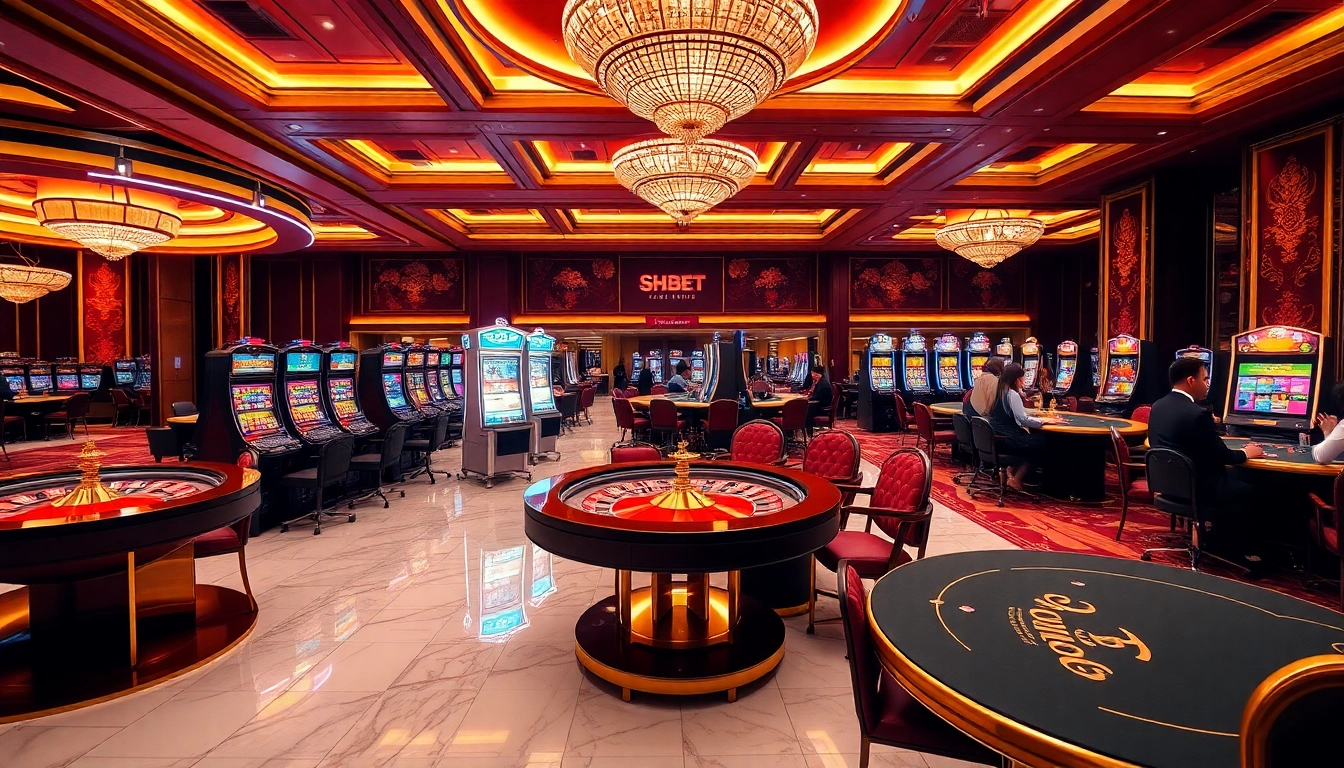 Experience the thrill of SHBET with vibrant casino games and elegant atmosphere.