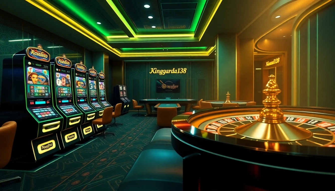 Experience the thrill of kinggaruda138's online gaming with vibrant slots and elegant card tables.