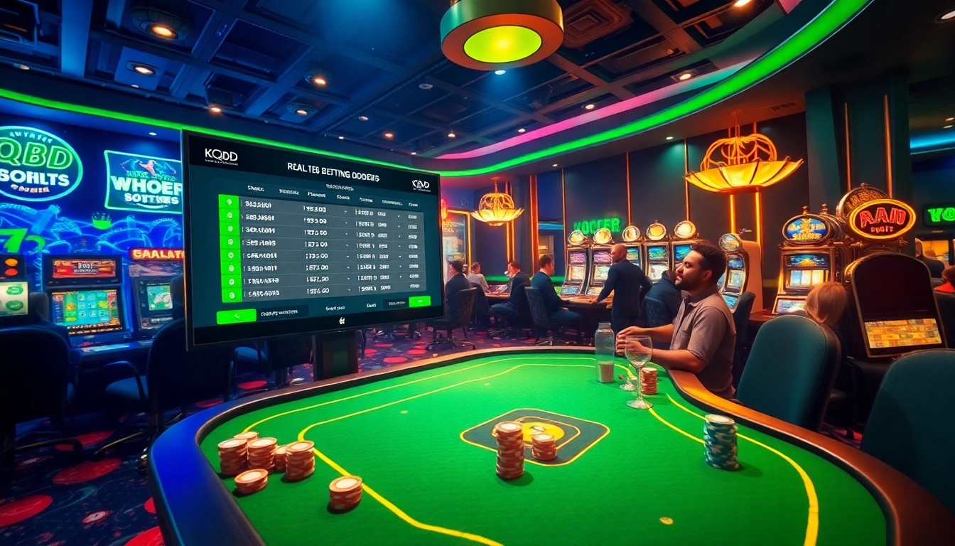 Engage with kqbd for real-time sports betting while enjoying a luxurious casino environment.