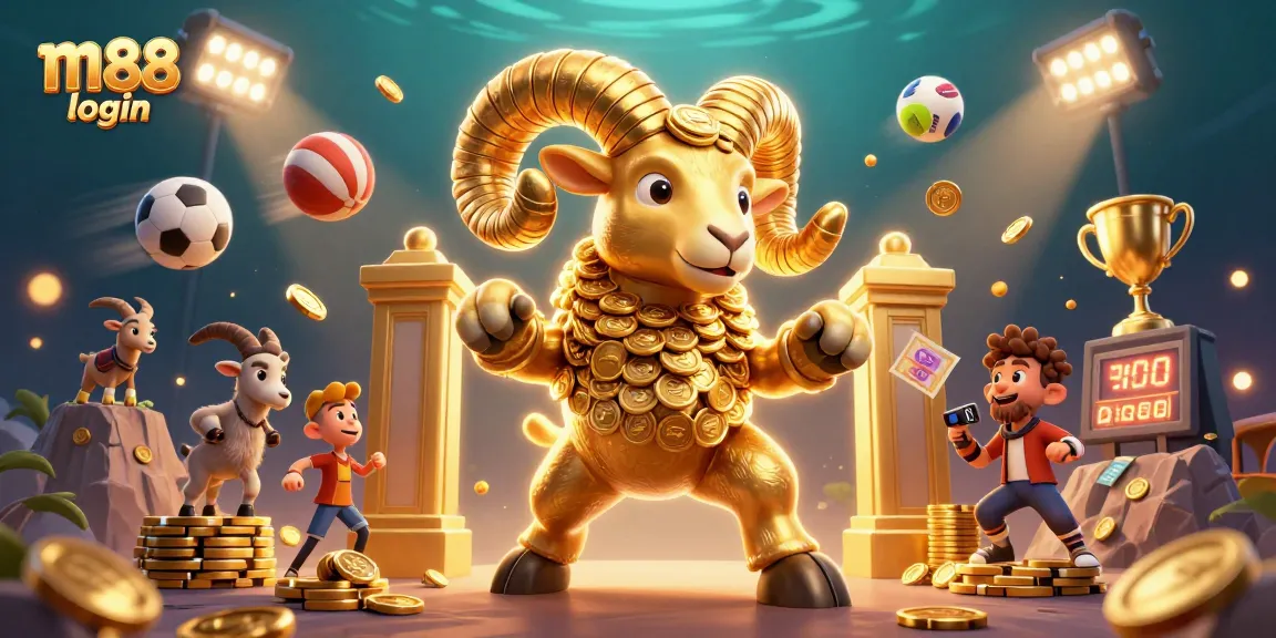 Experience m88 login with thrilling sports betting and immersive casino action in a vibrant 3D scene.