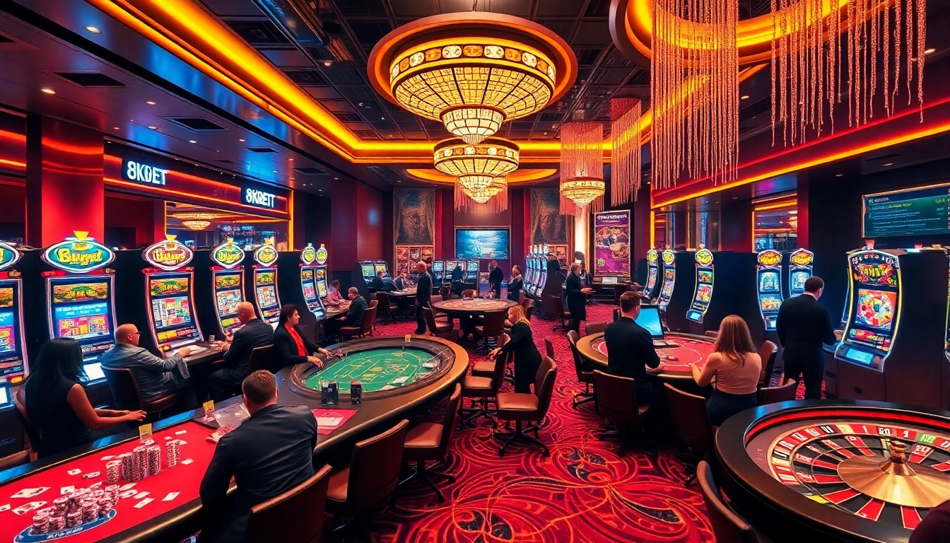 Experience the excitement of gameplay at trang chủ 8kbet with vibrant casino activities and luxury surroundings.