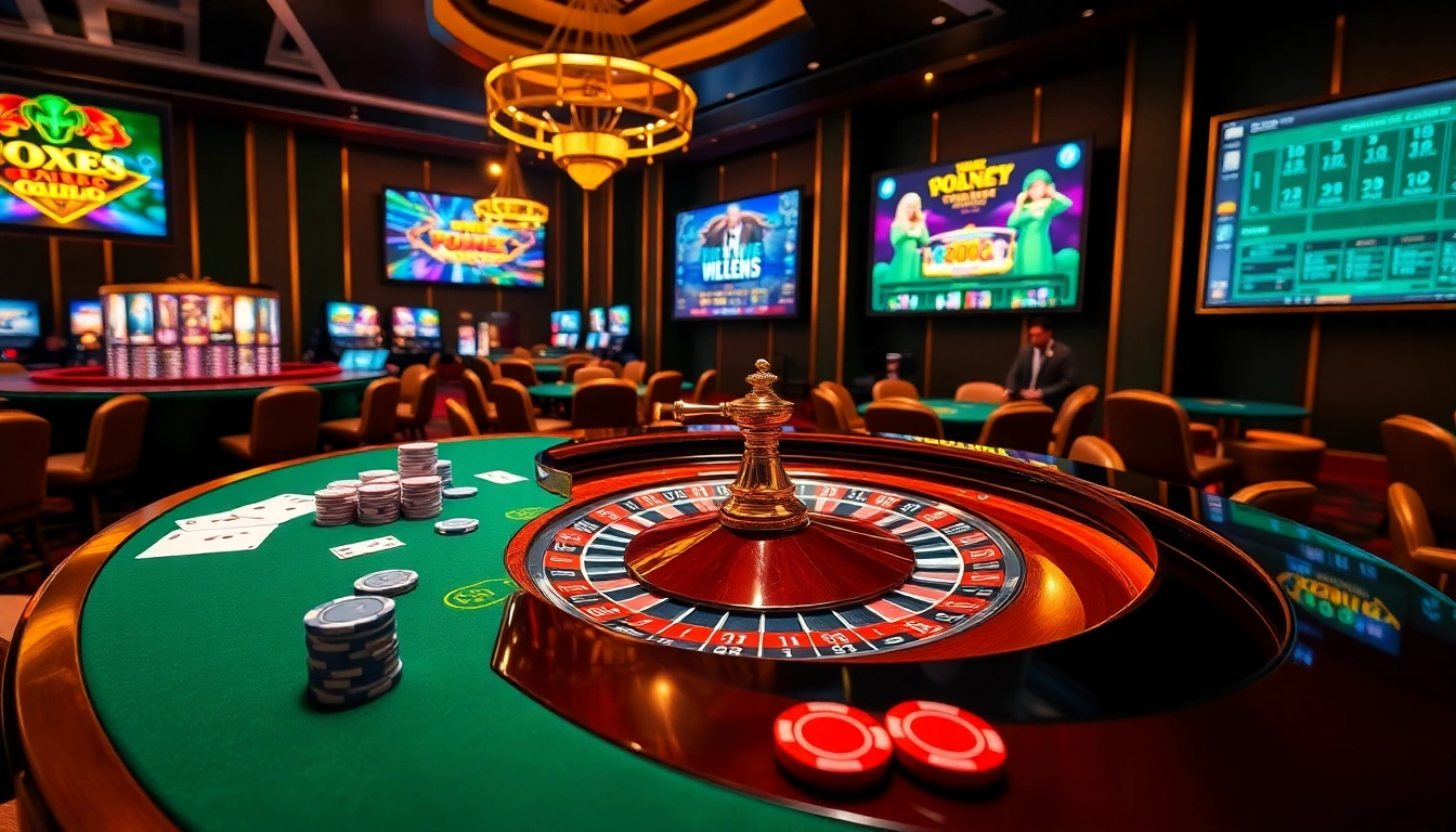 Experience the thrill of online gaming at https://xx88csn.com/ with vibrant casino visuals of roulette and poker.