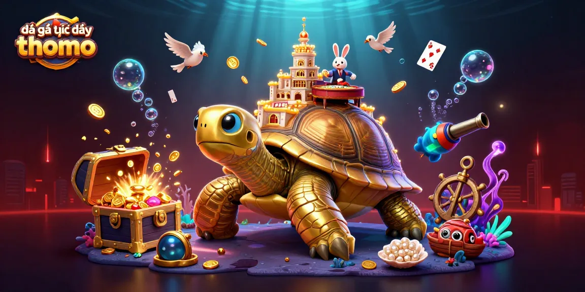 Engage in đá gà trực tiếp thomo with a vibrant illustration portraying a dynamic casino experience.