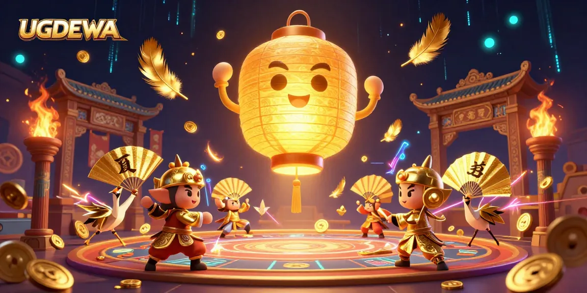 Join in the thrilling action at UGDEWA as the golden lantern spirit and companions animate a vibrant casino!
