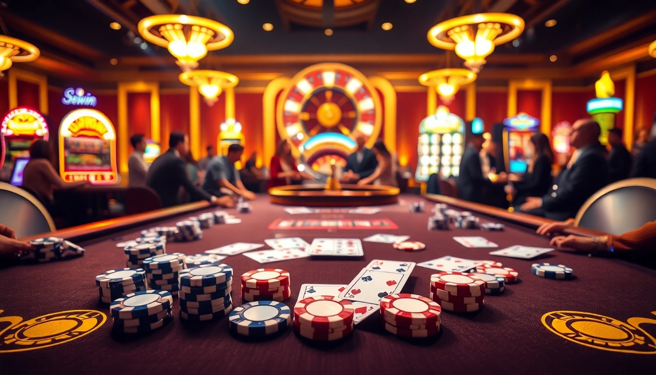 Experience the thrill of winning at 33win with vibrant casino games and elegant setups.