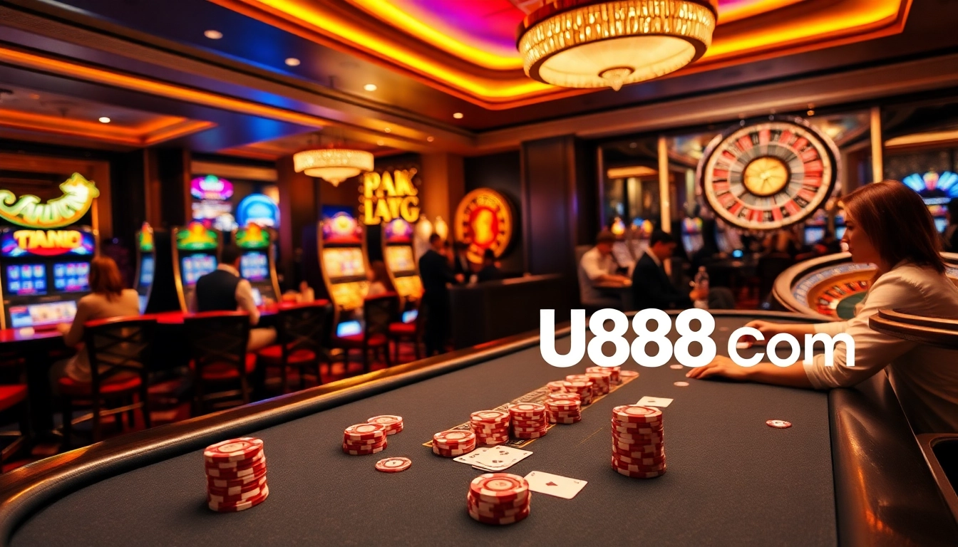 Experience high-stakes gaming at U888 Com with vibrant tables, thrilling action, and stylish atmosphere.