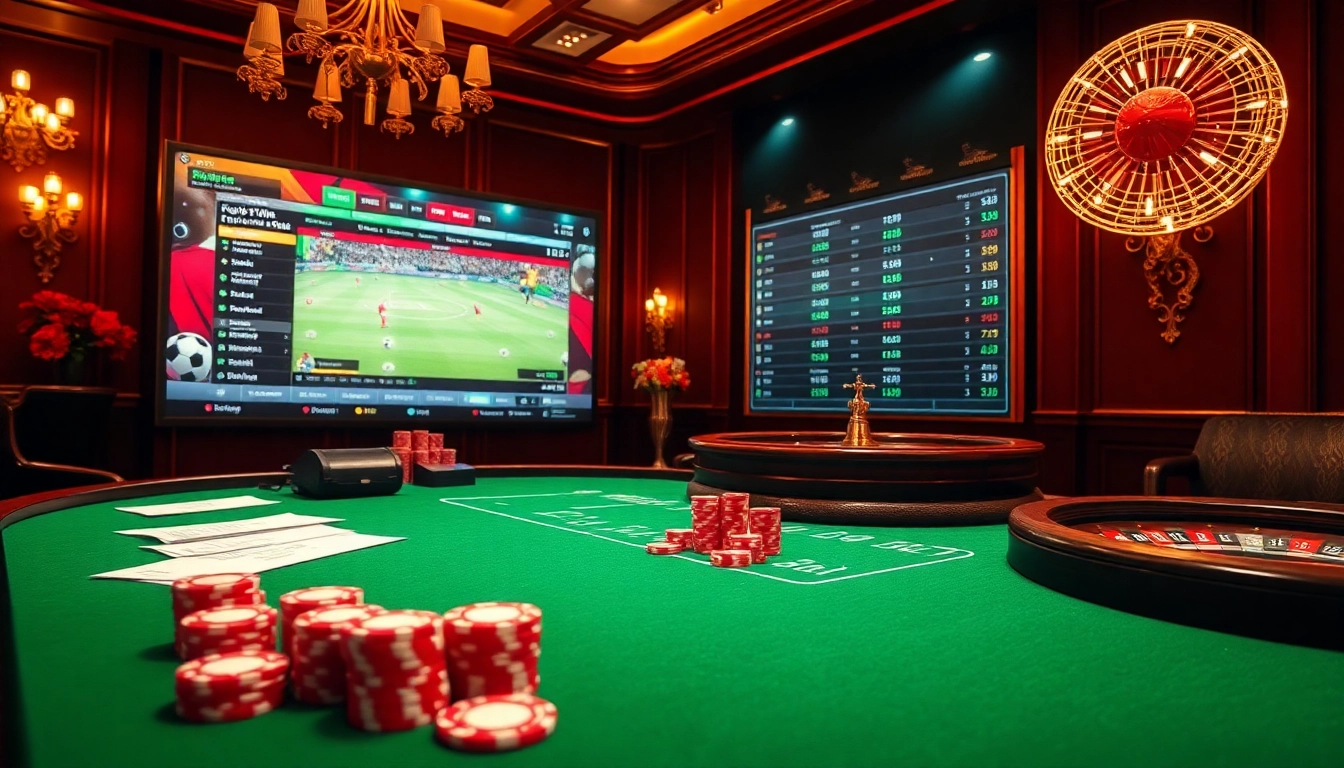 Experience the thrill of แทงบอล with dynamic betting action on a luxurious casino table.