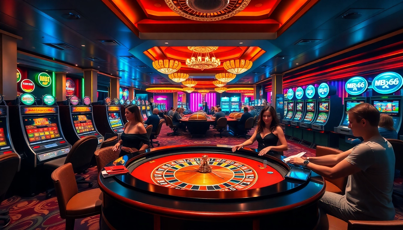 Engage in thrilling gambling at MB66 with lively casino games and luxurious surroundings.