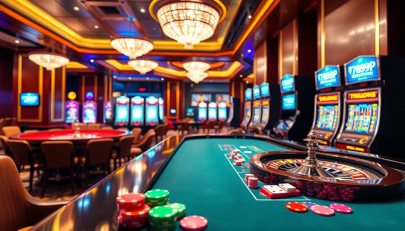 Experience the thrill of 789P with vibrant casino gaming tables and exciting betting action.