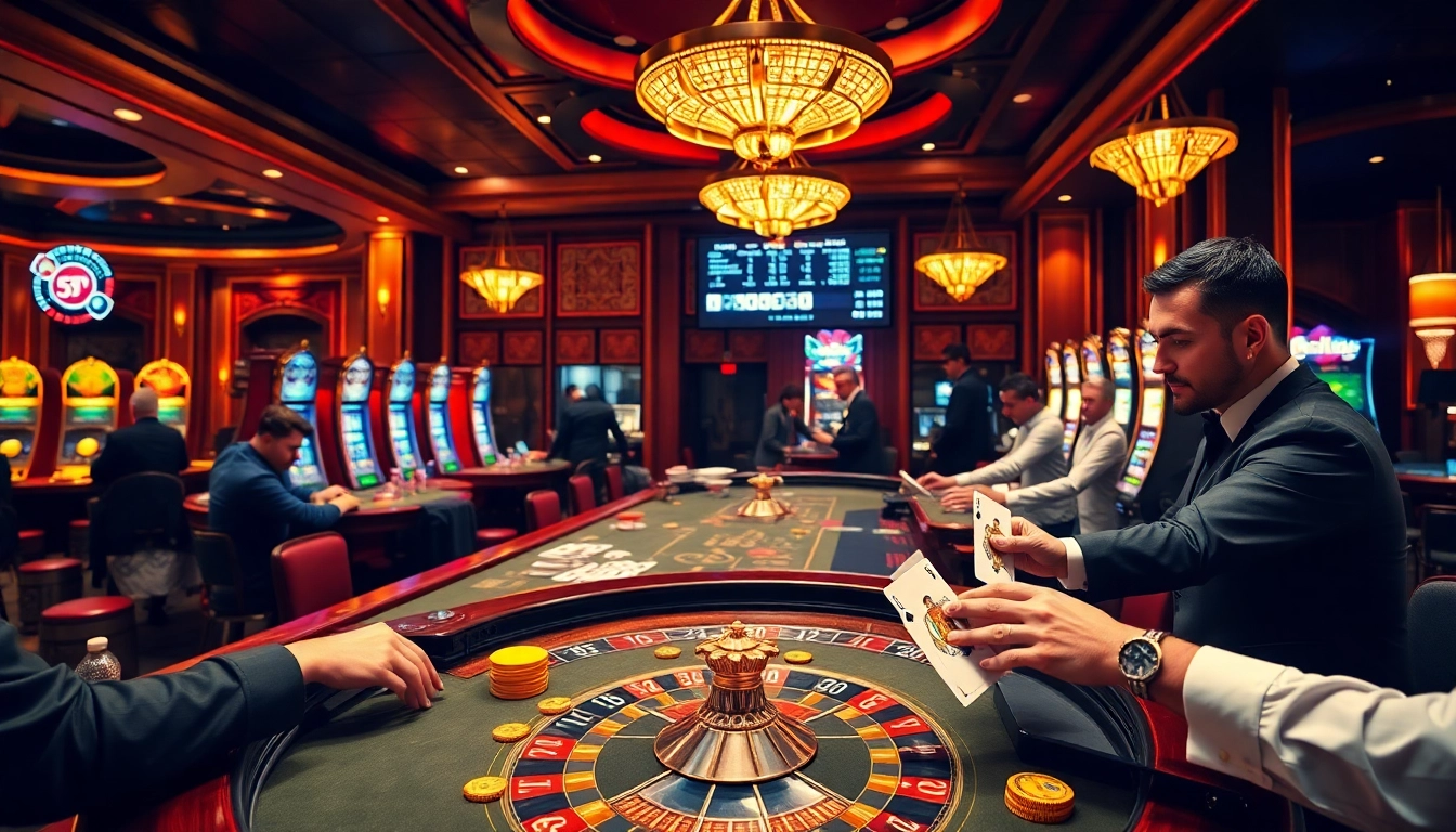 Experience the thrill of result sdy in an elegant casino environment filled with excitement and gambling action.