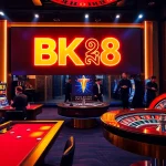 Experience excitement with เว็บตรง bk8 at a vibrant online casino featuring roulette and slot machines.