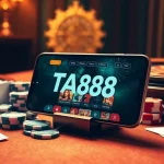 Experience the excitement of winning with the TA88 app, showcasing casino games on a sleek smartphone.